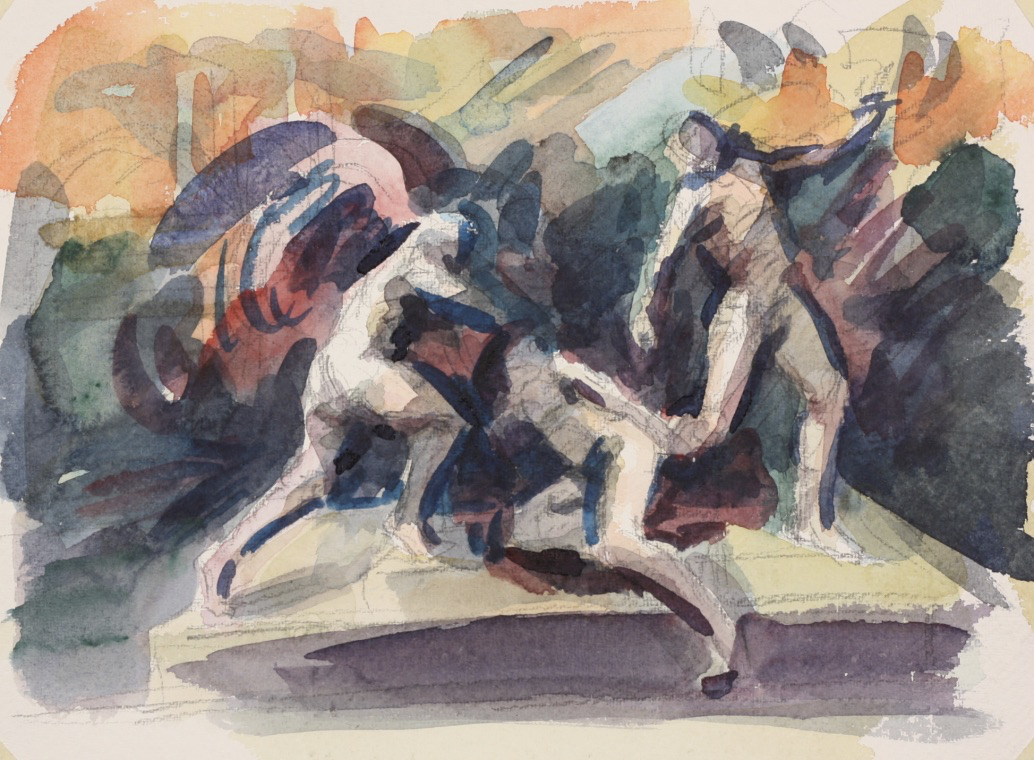 untitled; watercolor, 23 x 31 cm, 2017