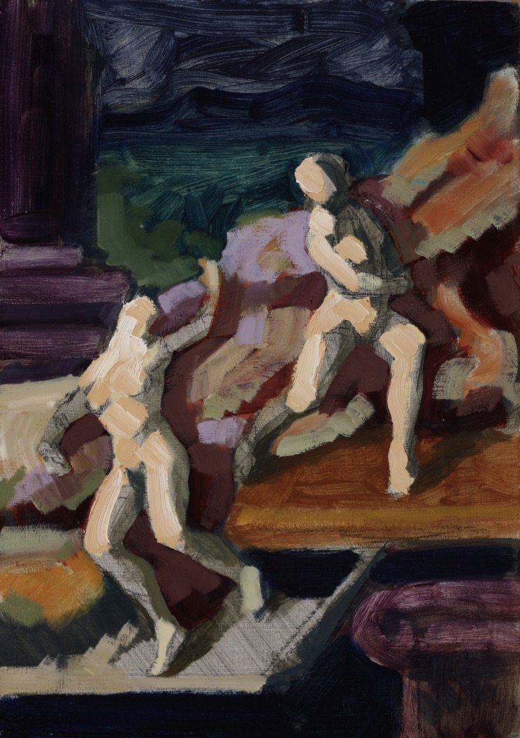 untitled; oil on board, 41 x 29 cm, 2017